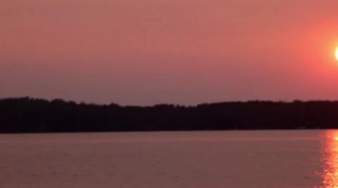 Fishing at sunset Stock-Footage 34508980