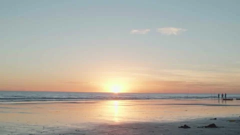 Fishing on the sunset Stock Footage 172227803