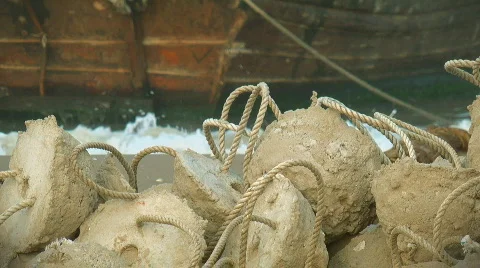 Fishing tackle background Video stock 848645