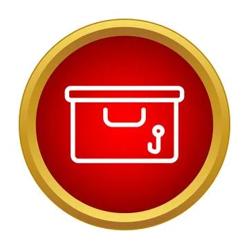 Fishing tackle box flat vector icon design Stockillustratie