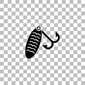 Fishing tackle icon flat イラスト素材