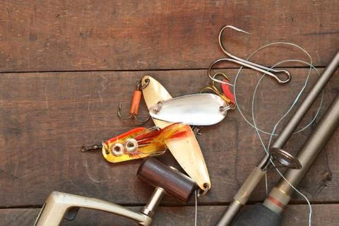 Fishing tackle Stock Photos