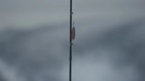 Fishing Tackle Rack focus slowmotion Stock Footage 62692802