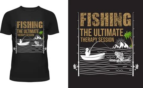 Fishing Therapy Session Stock Illustration