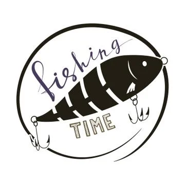 Fishing time. Stock Illustration