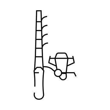 Fishing tool line icon vector illustration Stock Illustration