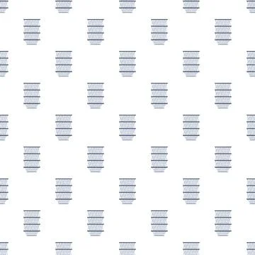 Fishing trap net seamless pattern illustration 库存插图