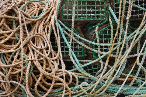 Fishing traps Stock Photos