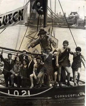 Fishing Trawler 'cornucopia' Which Has Been Converted To A Pirate Radio Station. Stock Photos