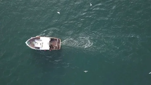 Fishing Trawler Stock Footage 115702937