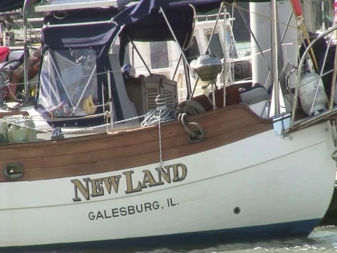 Fishing trawler passing by Stock Footage 93338215