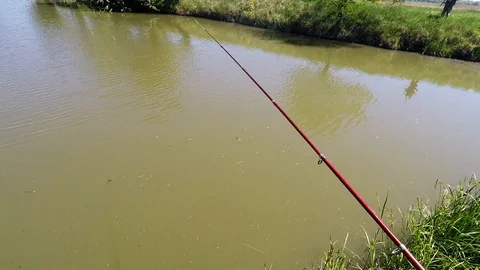 Fishing in troubled waters Stock Footage 89426099
