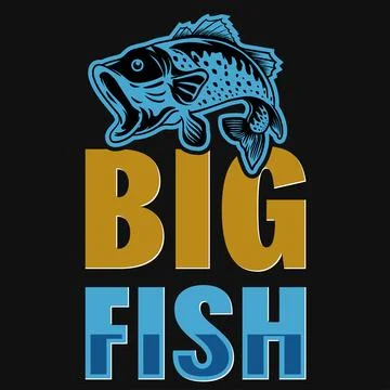 Fishing typography graphics tshirt design Stock Illustration