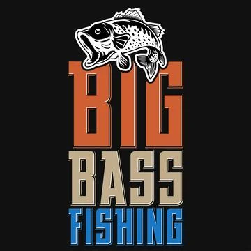 Fishing typography graphics tshirt design Stock Illustration