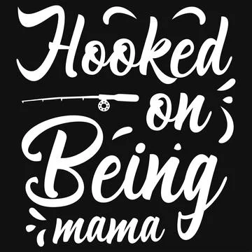 Fishing typography graphics tshirt design Stock Illustration