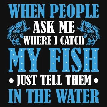 Fishing typography graphics tshirt design Stock Illustration