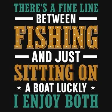 Fishing typography graphics tshirt design Illustrazione stock