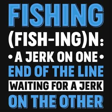 Fishing typography graphics tshirt design Stock Illustration