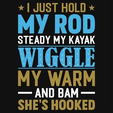 Fishing typography graphics tshirt design Stock Illustration