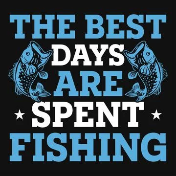 Fishing typography graphics tshirt design Stock Illustration