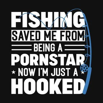 Fishing typography graphics tshirt design Illustrazione stock