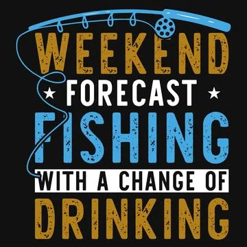 Fishing typography graphics tshirt design Stock Illustration