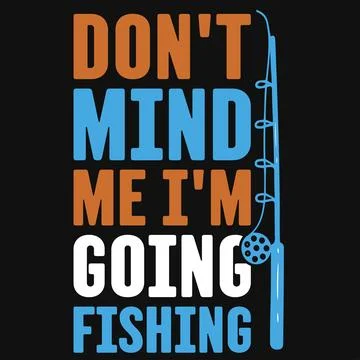 Fishing typography graphics tshirt design Stock Illustration