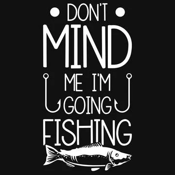 Fishing typography graphics tshirt design Stock Illustration