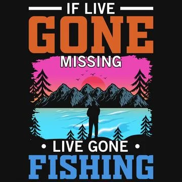 Fishing typography graphics tshirt design Stock Illustration