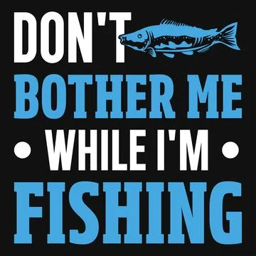Fishing typography graphics tshirt design Illustrazione stock