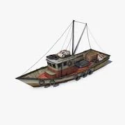 Thai Fishing Boat 3d Model