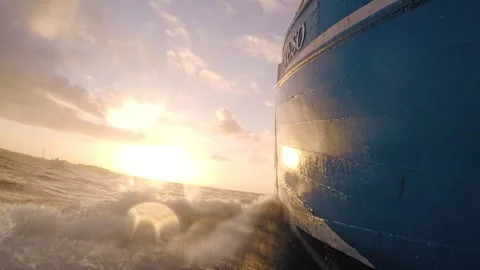 Fishing vessel Video stock 264140987