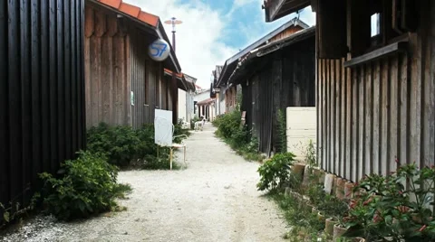 Fishing village Stock Footage 8509903