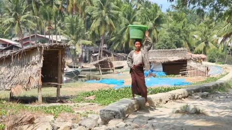 Fishing village 库存影片 11440179