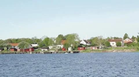 Fishing village Stock Footage 27100405