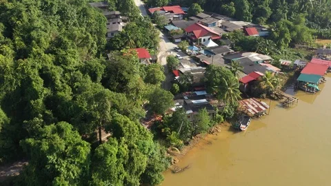 Fishing Village Stock Footage 102608903