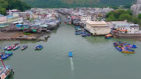 Fishing Village Stock Footage 303708435