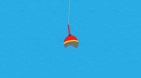 Fishing on the water Stock Footage 62552727