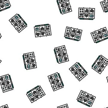 Fishing weights vector seamless pattern イラスト素材