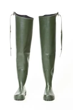 Fishing Wellingtons Stock Photos
