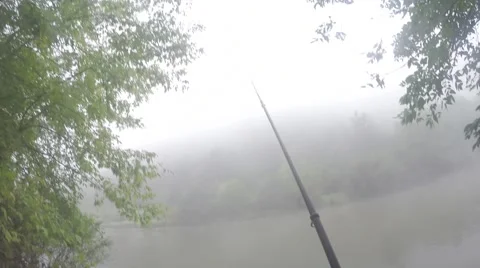 Fishing in the wild Stock Footage 67986967