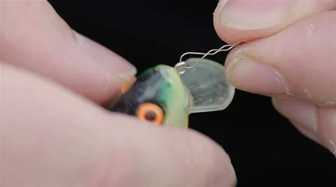 Fishing wobbler macro Stock Footage 25873088