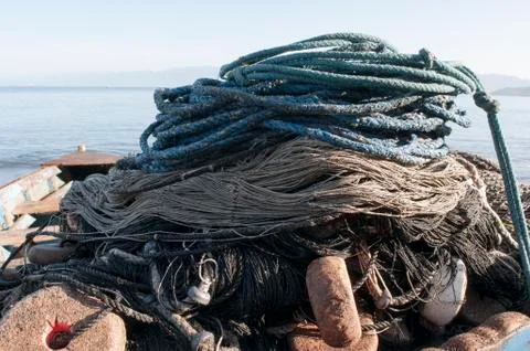 Fishing work Stock Photos