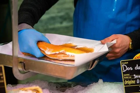 Fishmonger merchant Stock Photos