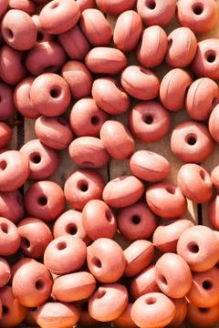 Fishnet floats background Stock Photos