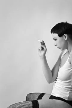 Fishnet hold ups Stock Photos