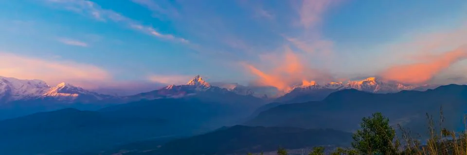 Fishtail Mountain 스톡 사진