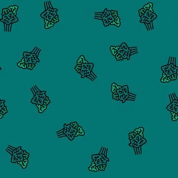 Fishtail palm tree vector seamless pattern 스톡 일러스트