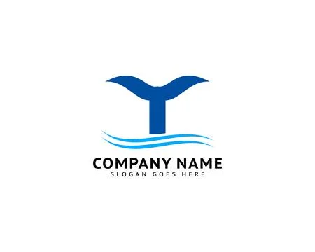 Fishtail vector icon logo design Stock Illustration