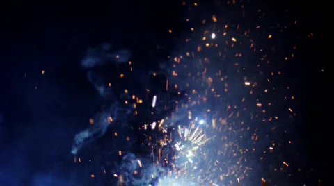Fission Fireworks - EXPL023 HD Stock Footage 573351